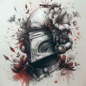 warriors-asia tattoo design ideas artistic contrast focused gaze for inner arm