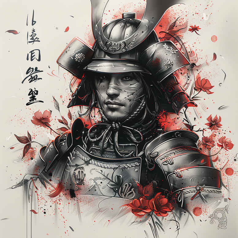 warriors-asia tattoo design ideas classic motifs focused gaze meaning endurance