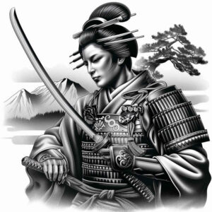 warriors-asia tattoo design ideas accent shading honor stance for triceps