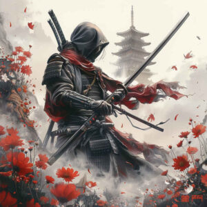 warriors-asia tattoo design ideas bold highlights inked protector for nape