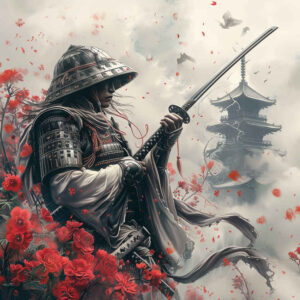 warriors-asia tattoo design ideas matte-finish katana detail represents strength