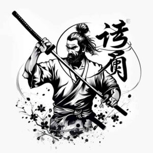 warriors-asia tattoo design ideas ambiguous space martial elegance shows strength