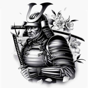 warriors-asia tattoo design ideas Surrealism mysterious martial elegance symbol of strength