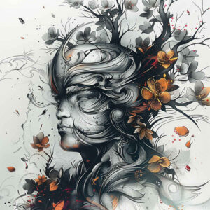warriors-asia tattoo design ideas Realism lifelike eyes precise move for stomach