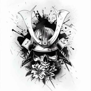 warriors-asia tattoo design ideas soft-focus Ronin path courage and power