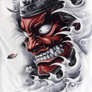 warriors-asia tattoo design ideas Realim light and shadow play Shogun force for toe
