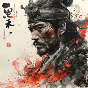 warriors-asia tattoo design ideas minimal Shogun force resilience and power