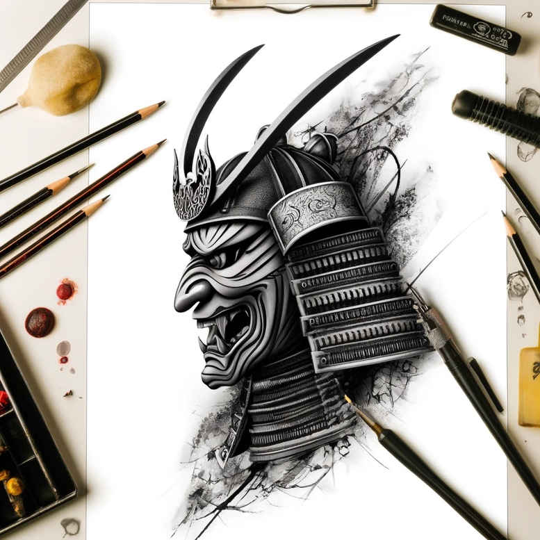warriors-asia tattoo design ideas classic motifs silent warrior for inner arm