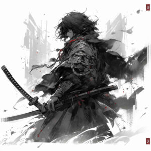warriors-asia tattoo design ideas Surrealism phantom shadows silent warrior represents courage