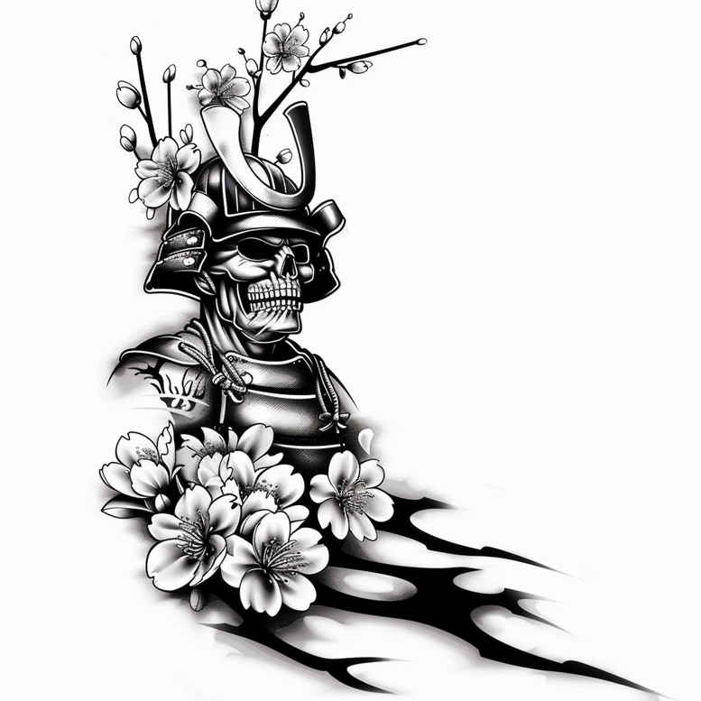 warriors-asia tattoo design ideas close-up silent warrior shows perseverance