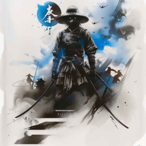 warriors-asia tattoo design ideas expressive color silent warrior symbolising strength