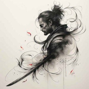 warriors-asia tattoo design ideas bold highlights traditional honor for full back