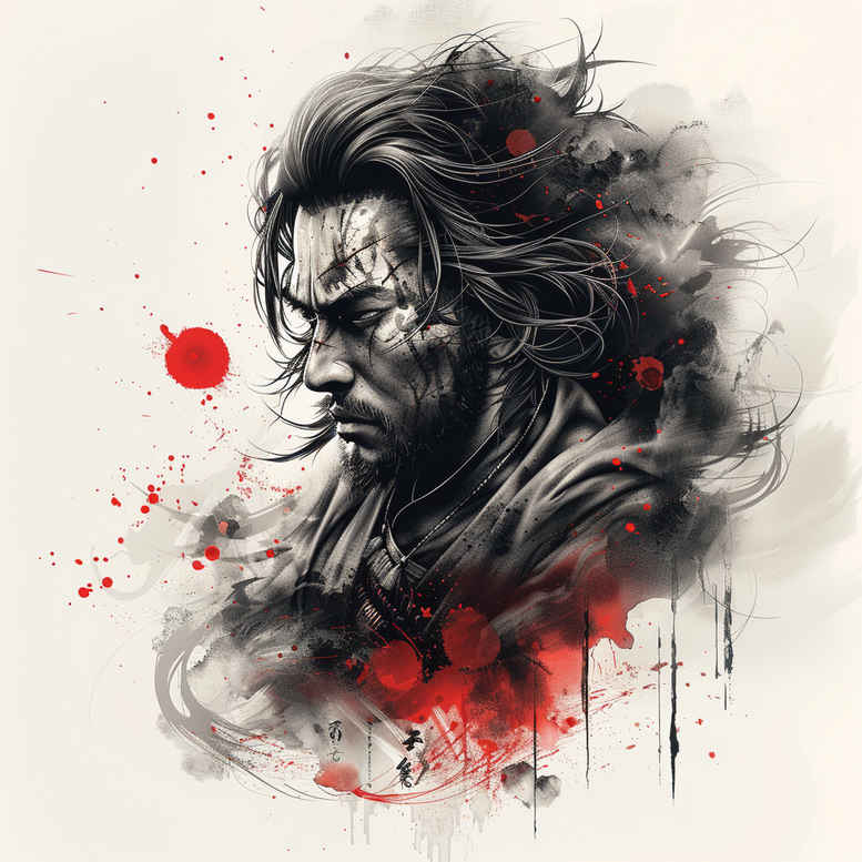 warriors-asia tattoo design ideas Realism detailed rendering traditional honor for hand