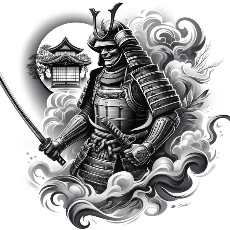 warriors-asia tattoo design ideas Surrealism altered reality traditional honor symbolising courage