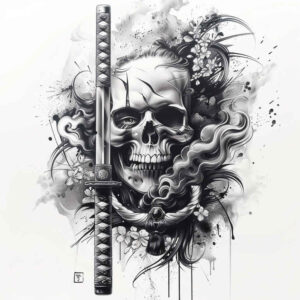 warriors-asia tattoo design ideas hyper-detailed zen energy symbolising perseverance