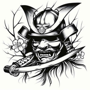 helmet-tattoo-neotraditional-bold-highlights-for-arm – tattoo design ideas free ai generated – Gallery: warriors-asia-inkby-ai