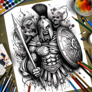 spartan-in-motion-realism-real-life-shading-for-lower-back – tattoo design ideas free ai generated – Gallery: warriors-greece-inkby-ai