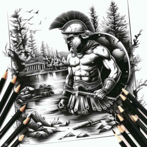 spartan-with-runes-realism-skin-texture-for-knee – tattoo design ideas free ai generated – Gallery: warriors-greece-inkby-ai