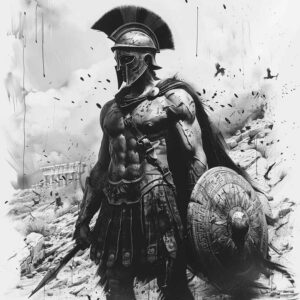 warriors-greece tattoo design ideas Surrealism juxtaposition ancient helm stands for resilience