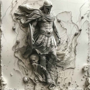 warriors-greece tattoo design ideas rich blacks bronze helmet determination and power