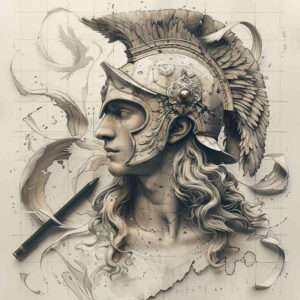 warriors-greece tattoo design ideas Realism visual accuracy gladiator duel for wrist