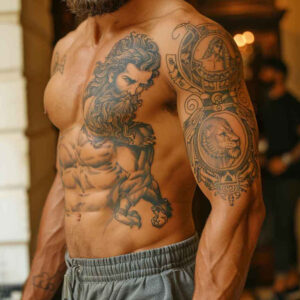 warriors-greece tattoo design ideas bold highlights warrior ink for toe