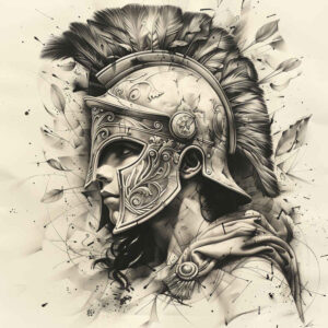 knight-courage-motif-neotraditional-clean-fill-for-ankle – tattoo design ideas free ai generated – Gallery: warriors-inkby-ai