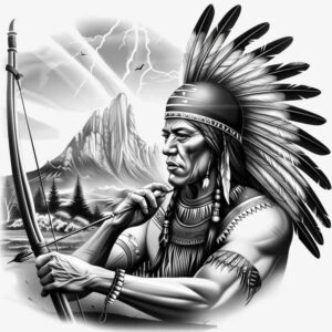plant-ornament-tattoo-neotraditional-strong-contrast-for-inner-arm – tattoo design ideas free ai generated – Gallery: warriors-native-american-inkby-ai