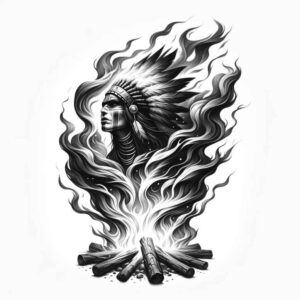 energy-motif-tattoo-neotraditional-gradient-fills-for-lower-back – tattoo design ideas free ai generated – Gallery: warriors-native-american-inkby-ai