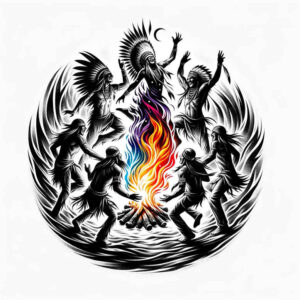 tradition-motif-tattoo-realism-naturalistic-for-stomach – tattoo design ideas free ai generated – Gallery: warriors-native-american-inkby-ai