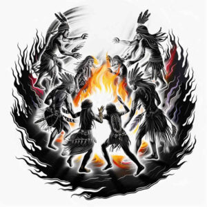 warriors-native-american tattoo design ideas decorative detail ancestral courage for hand