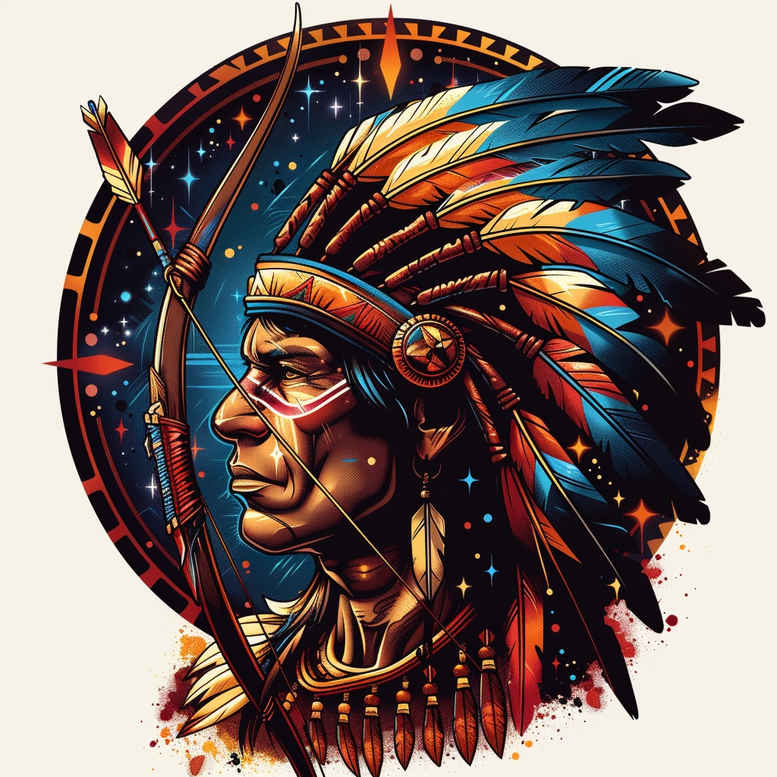 warriors-native-american tattoo design ideas esoteric symbolism eagle connection endurance and power