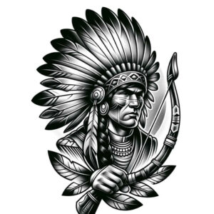 warriors-native-american tattoo design ideas Surrealism blurred edges eagle connection for wrist