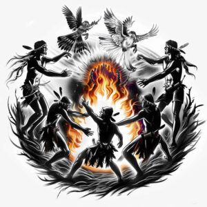 warriors-native-american tattoo design ideas Realism precise anatomy forest mark shows courage