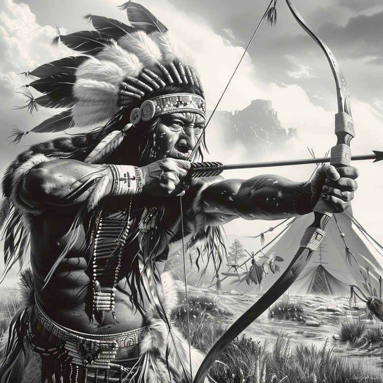 warriors-native-american tattoo design ideas bokeh indigenous protector symbol of determination