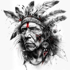 warriors-native-american tattoo design ideas Realism illusion of depth native pride for side torso