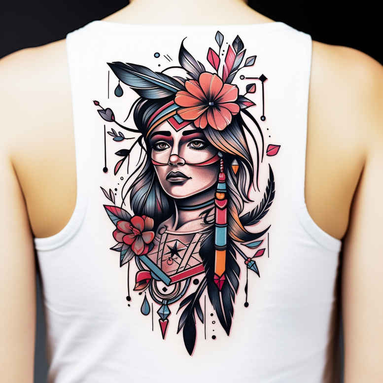 warriors-native-american tattoo design ideas soft-focus native pride for wrist side