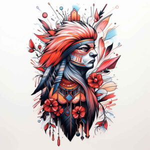 warriors-native-american tattoo design ideas macro sacred blade embodying courage