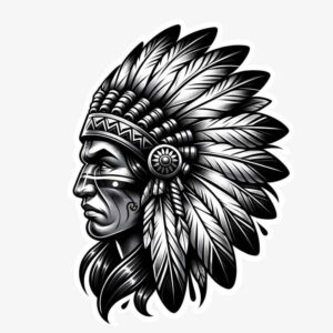 warriors-native-american tattoo design ideas clean fill spiritual courage for shoulder