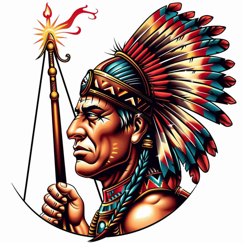 warriors-native-american tattoo design ideas modern classic totem strength for back shoulder