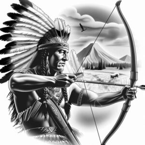 warriors-native-american tattoo design ideas Realism contrast play war paint for forearm