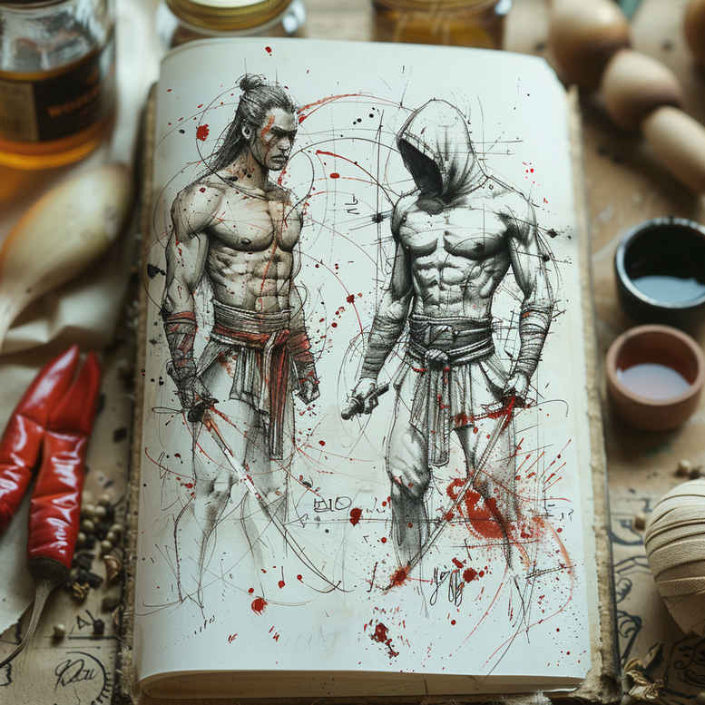 warrior-warrior-motif-realism-organic-structure-for-temple – tattoo design ideas free ai generated – Gallery: warriors-inkby-ai