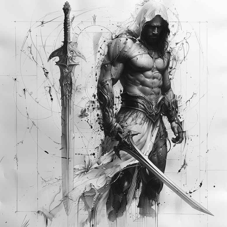 spartan-with-battle-motif-realism-smooth-complexion-for-back-shoulder – tattoo design ideas free ai generated – Gallery: warriors-inkby-ai