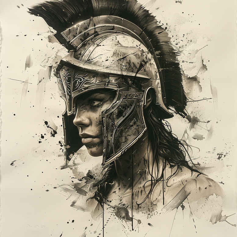 spartan-history-and-strength-motif-realism-high-resolution-tattoo-for-abdomen – tattoo design ideas free ai generated – Gallery: warriors-inkby-ai