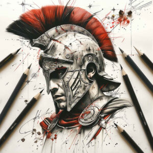 warriors tattoo design ideas classic motifs battle stance for shoulder blade