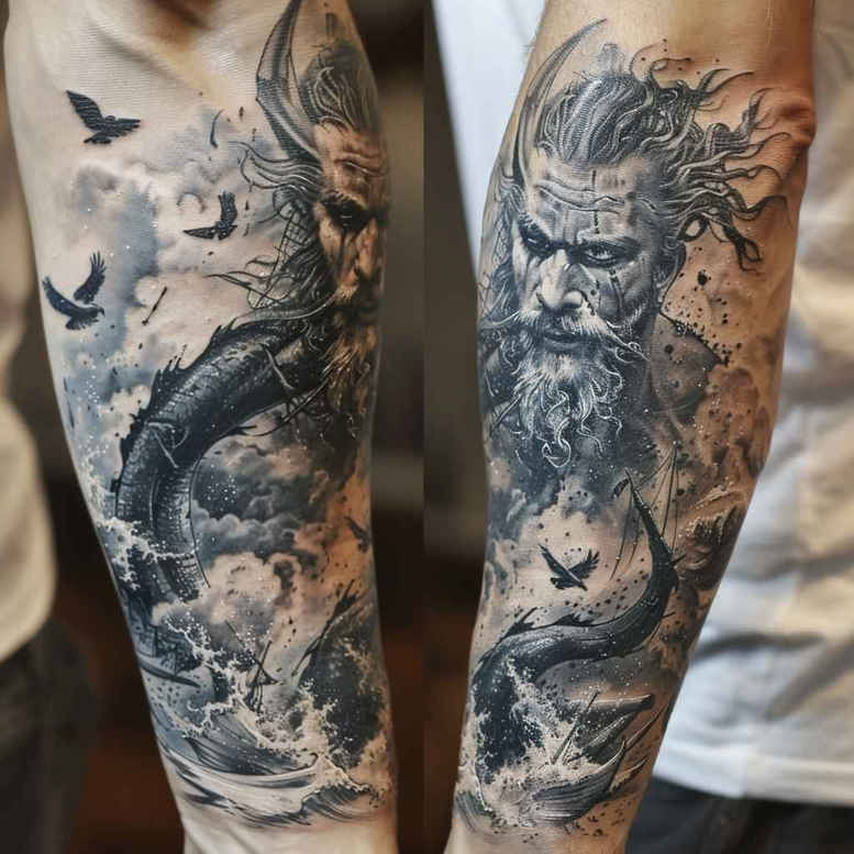 warriors tattoo design ideas Surrealism visual paradox battle stance represents strength