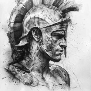 warriors tattoo design ideas Realism emotional realism guardian soul for chest