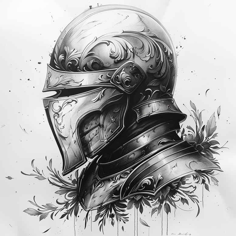 warriors tattoo design ideas bold texture mythical warrior for knee