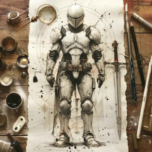 warrior-history-motif-neotraditional-artistic-contrast-for-stomach – tattoo design ideas free ai generated – Gallery: warriors-inkby-ai