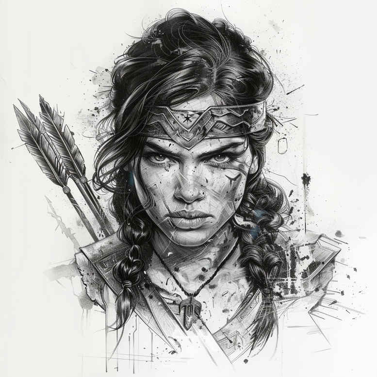 warrior-courage-symbol-for-men-surrealism-timeless-for-wrist-side – tattoo design ideas free ai generated – Gallery: warriors-inkby-ai